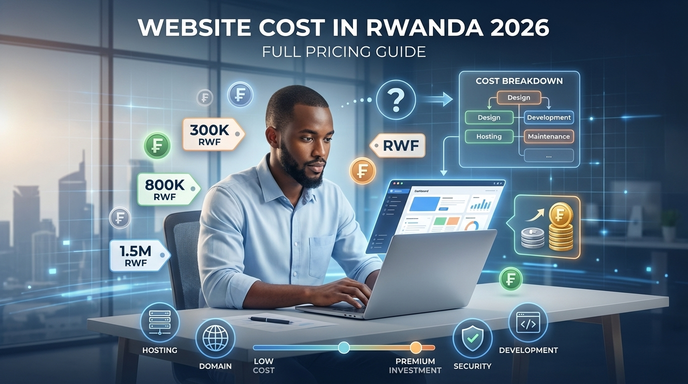 Website development cost and pricing guide for Rwanda 2026 - Toni Tech Solution