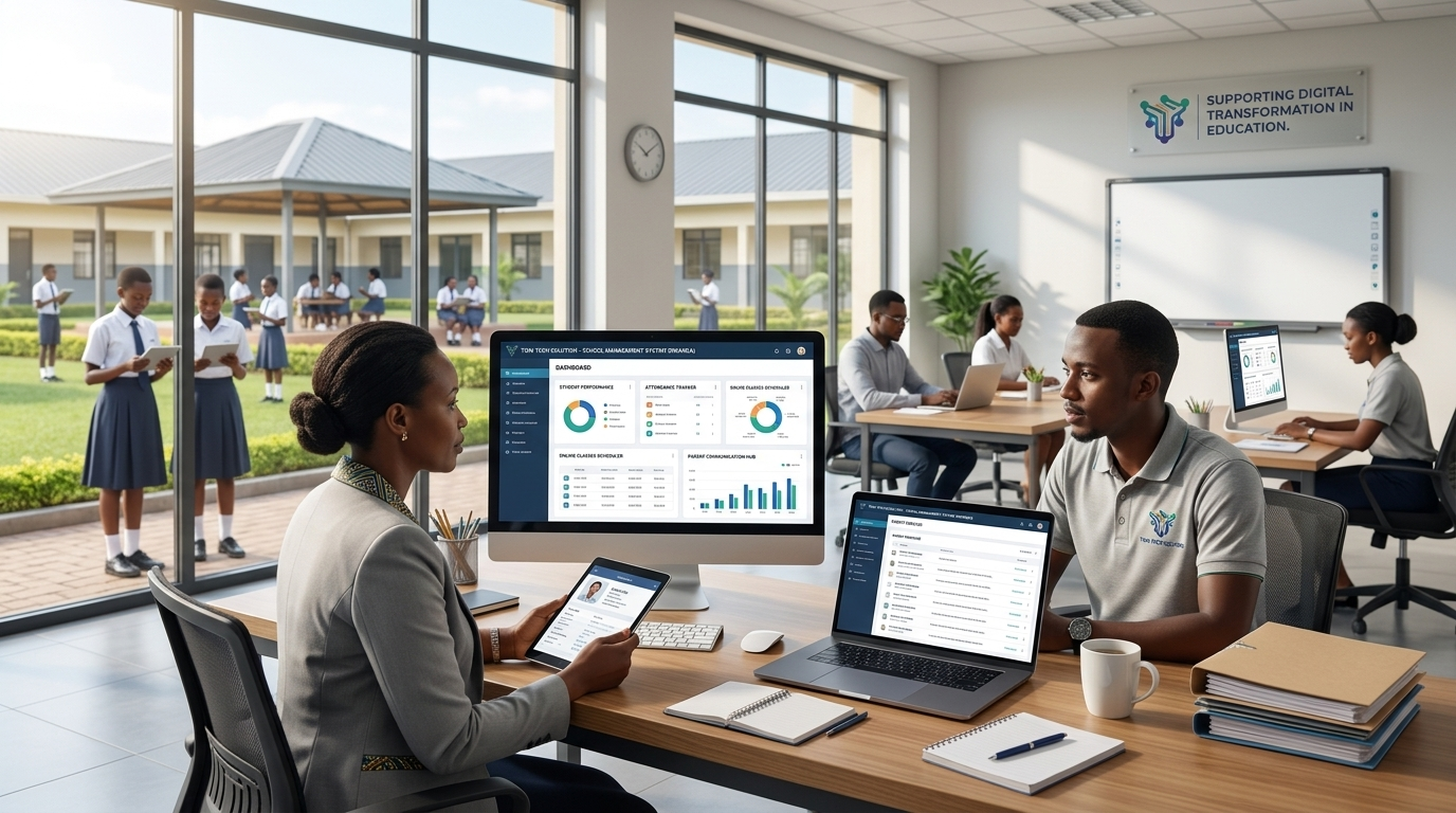 School management system development transforming education in Rwanda - Toni Tech Solution