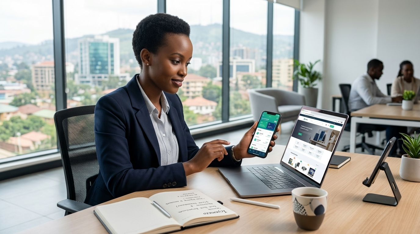 Mobile app vs website development strategy for Rwandan businesses - Toni Tech Solution